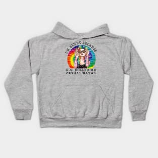 Vintage I'm Blunt Because God Rolled Me That Way Kids Hoodie